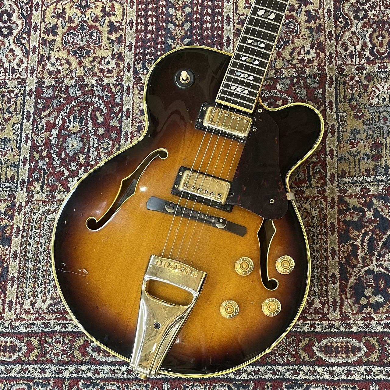 Greco SW-1200 Sunburst 1979 Vintage Full-Acoustic Archtop Gig Bag Used
