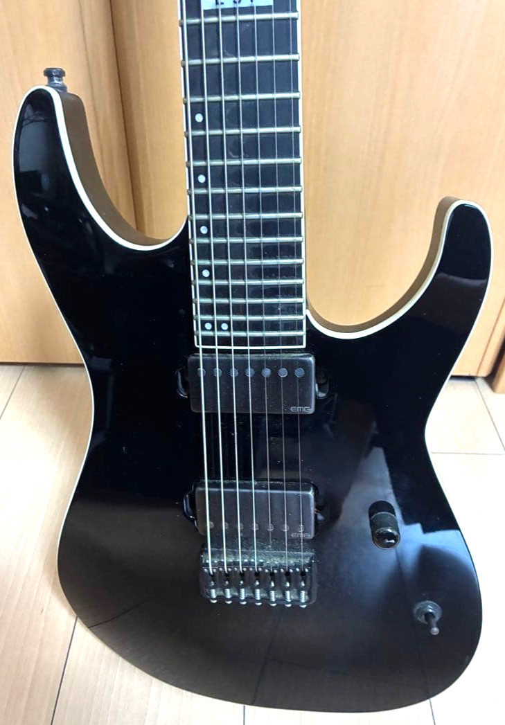 E-II by ESP 7-Strings Guitar M-Ⅱ Seven NT Black EMG Pickup