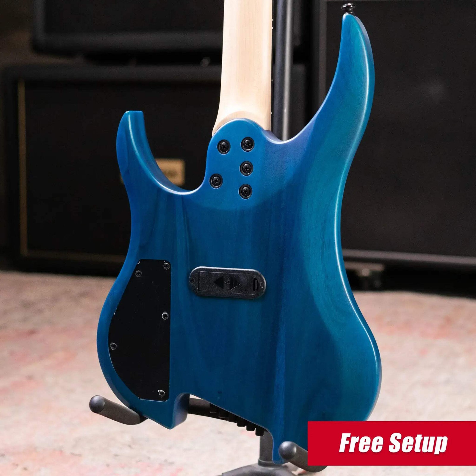 Legator G6FSS-HB Ghost Multi-Scale Electric Guitar – Hyper Nova Blue with Gig Ba