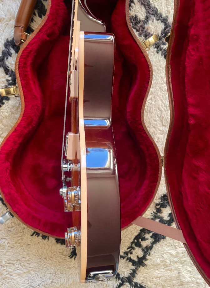 2016 Gibson Les Paul Standard 7-String Tobacco Sunburst Stainless Frets + CASE