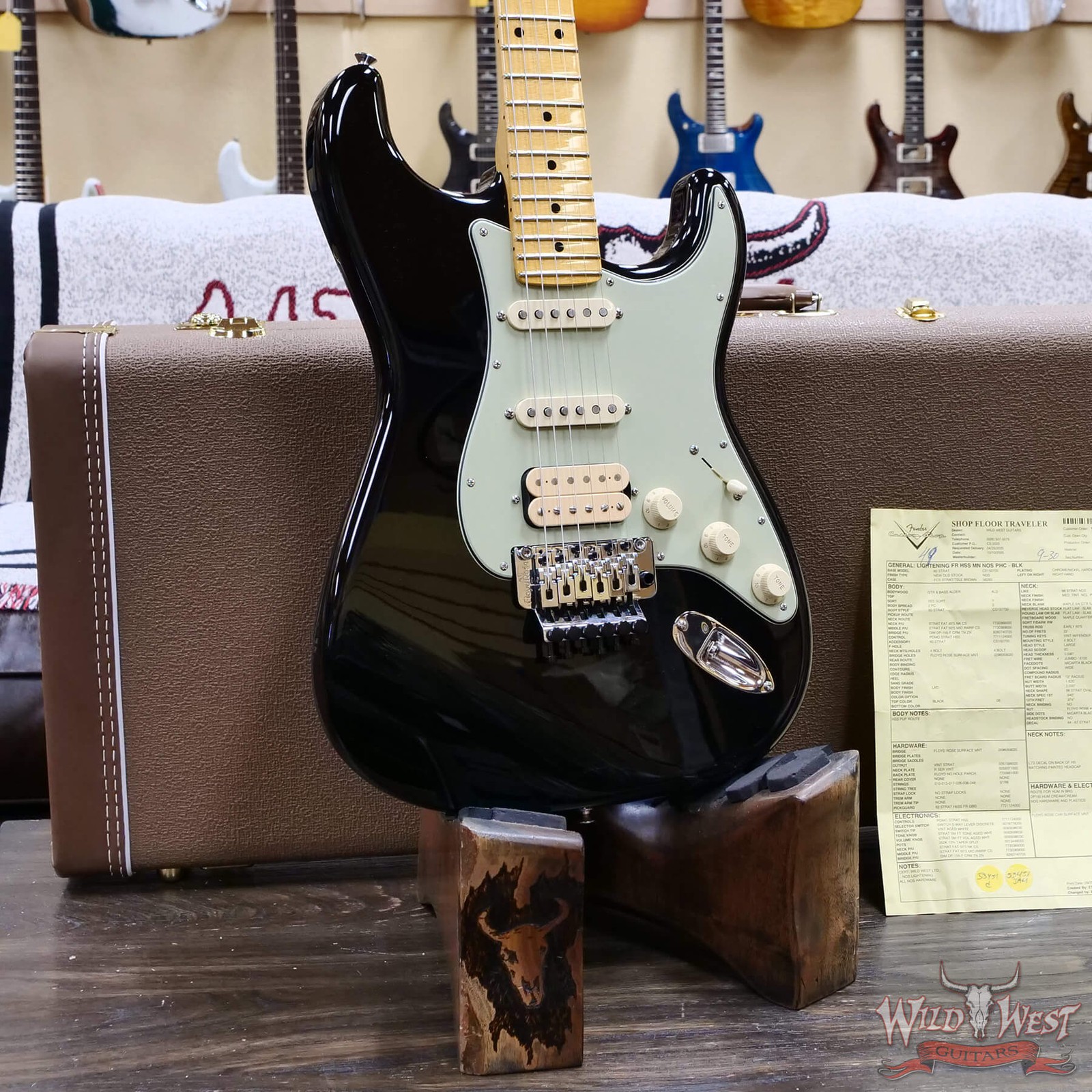 Fender Custom Shop Wild West Lightning Stratocaster Floyd Rose HSS NOS Black