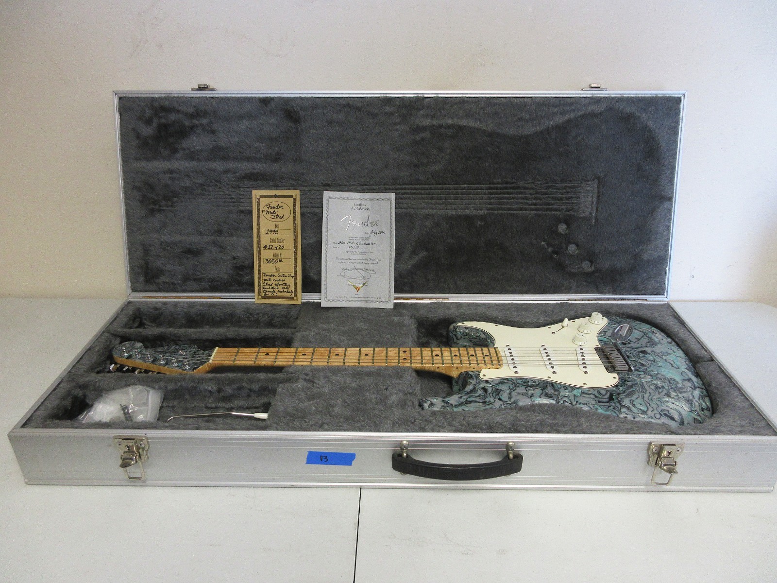 1995 Fender Custom Shop Blue MOTO Stratocaster