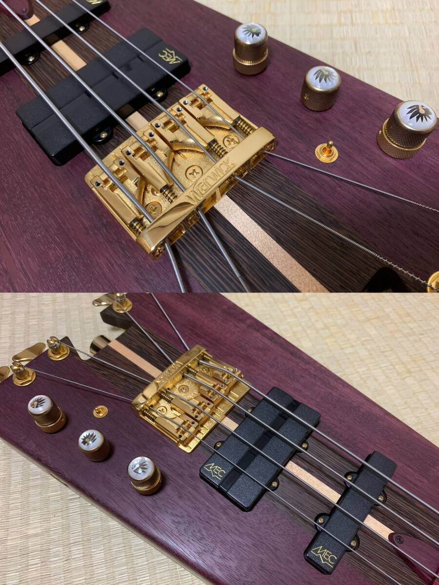 Electric Bass Guitar Warwick Custom Masterbuilt Nobby Meidel 2016 Purple Heart