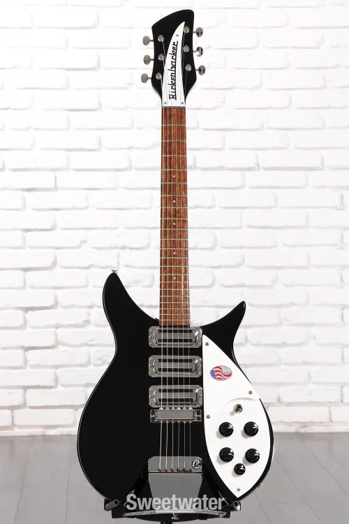 Rickenbacker 325C64 Miami 3 Pickup Semi-Hollow Guitar- Jetglo
