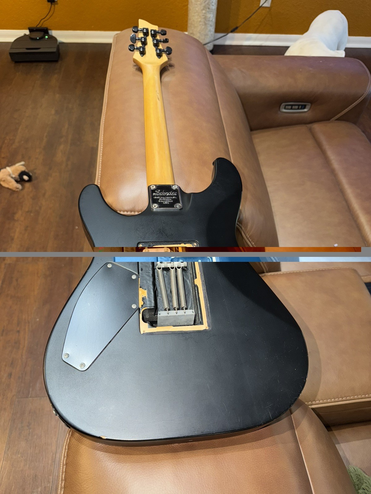 Schecter Diamond Series Damien FR Electric Guitar Matte Black EMG Floyd Rose