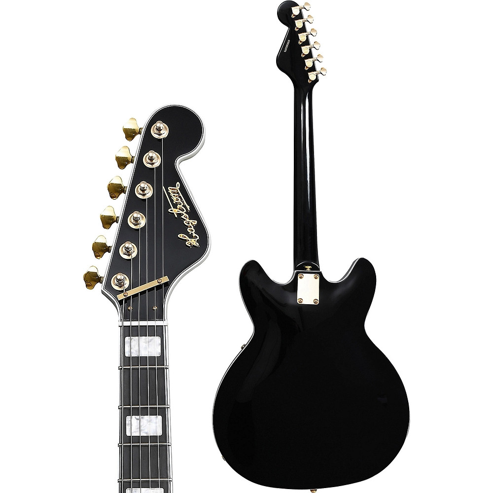 Hagstrom ’67 Viking II Hollowbody Guitar Standard Black Gloss 197881071202 RF