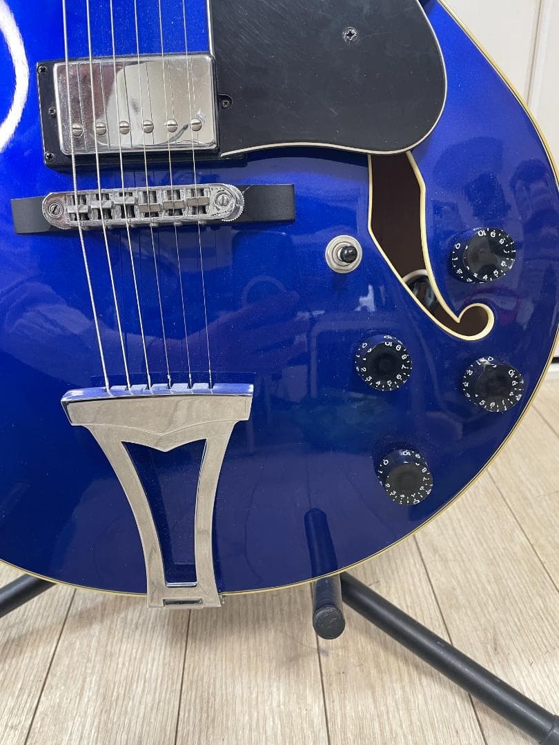 Ibanez AF75-JB-13-01 Blue Semi-Acoustic Electric Guitar Full Hollow Body