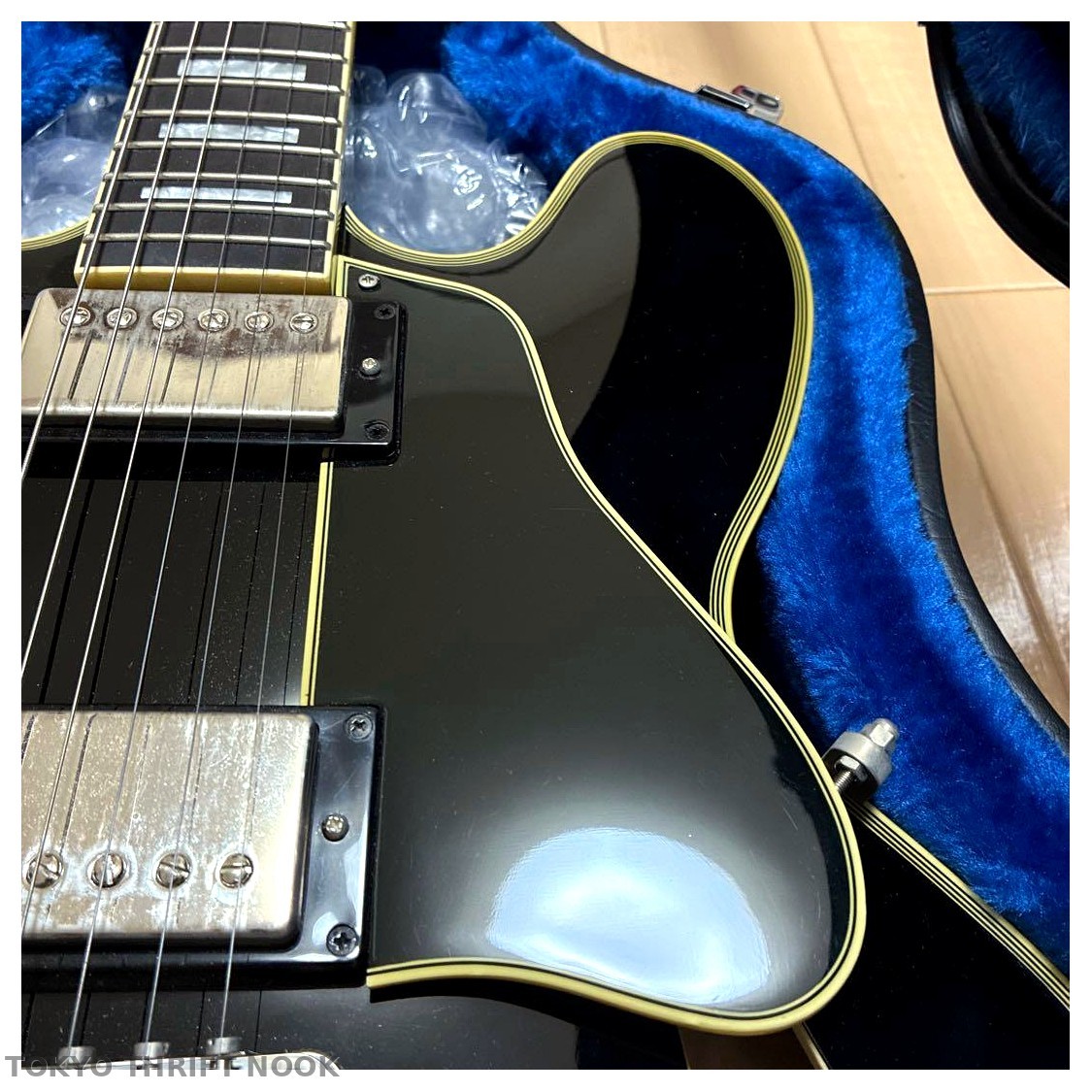 [Very Good] Epiphone Shinichi Ubukata ES-355 ver.02 Semi-Hollow Black w/ Case JP