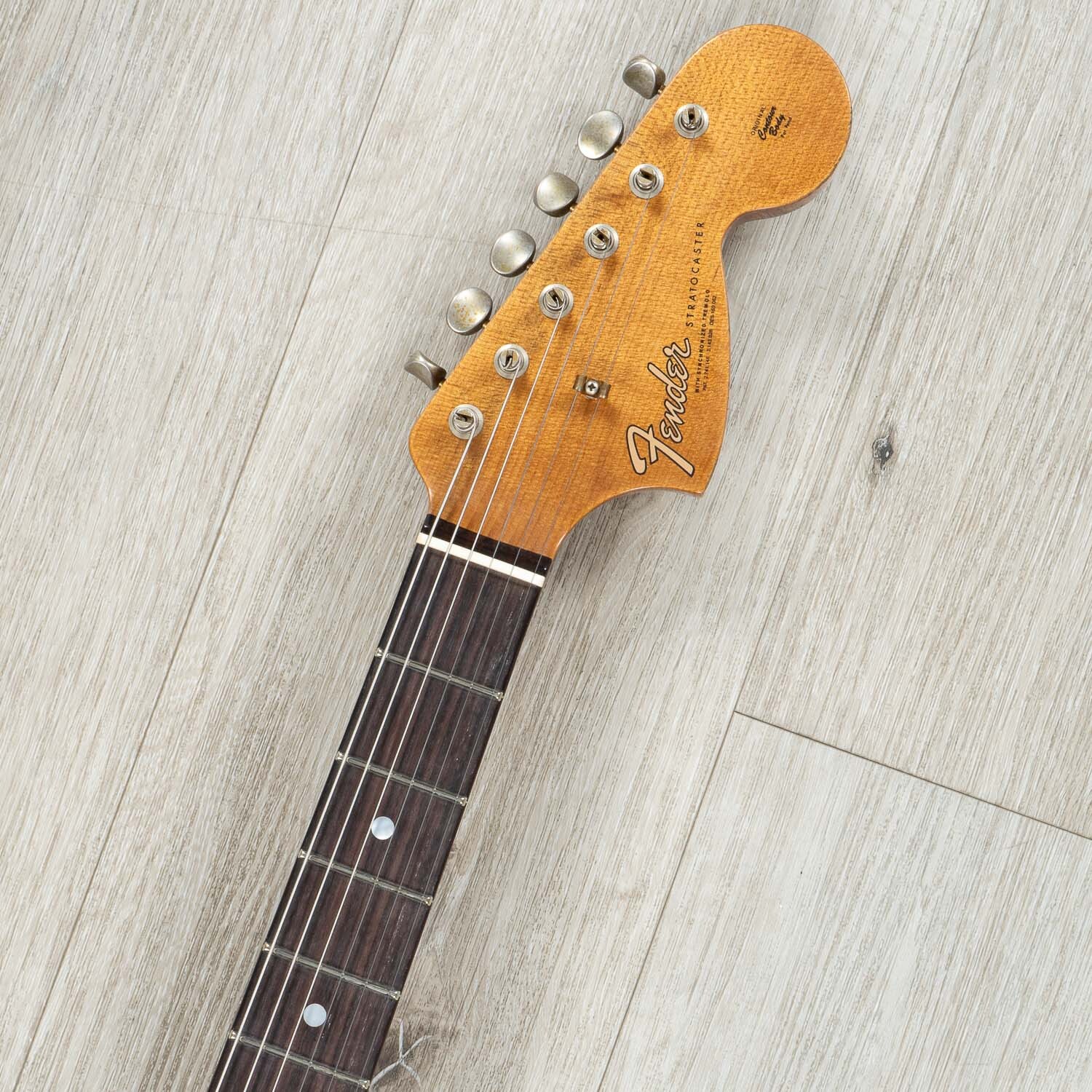 Fender Custom Shop LTD Roasted “Big Head” Stratocaster Relic Guitar, Aged Black