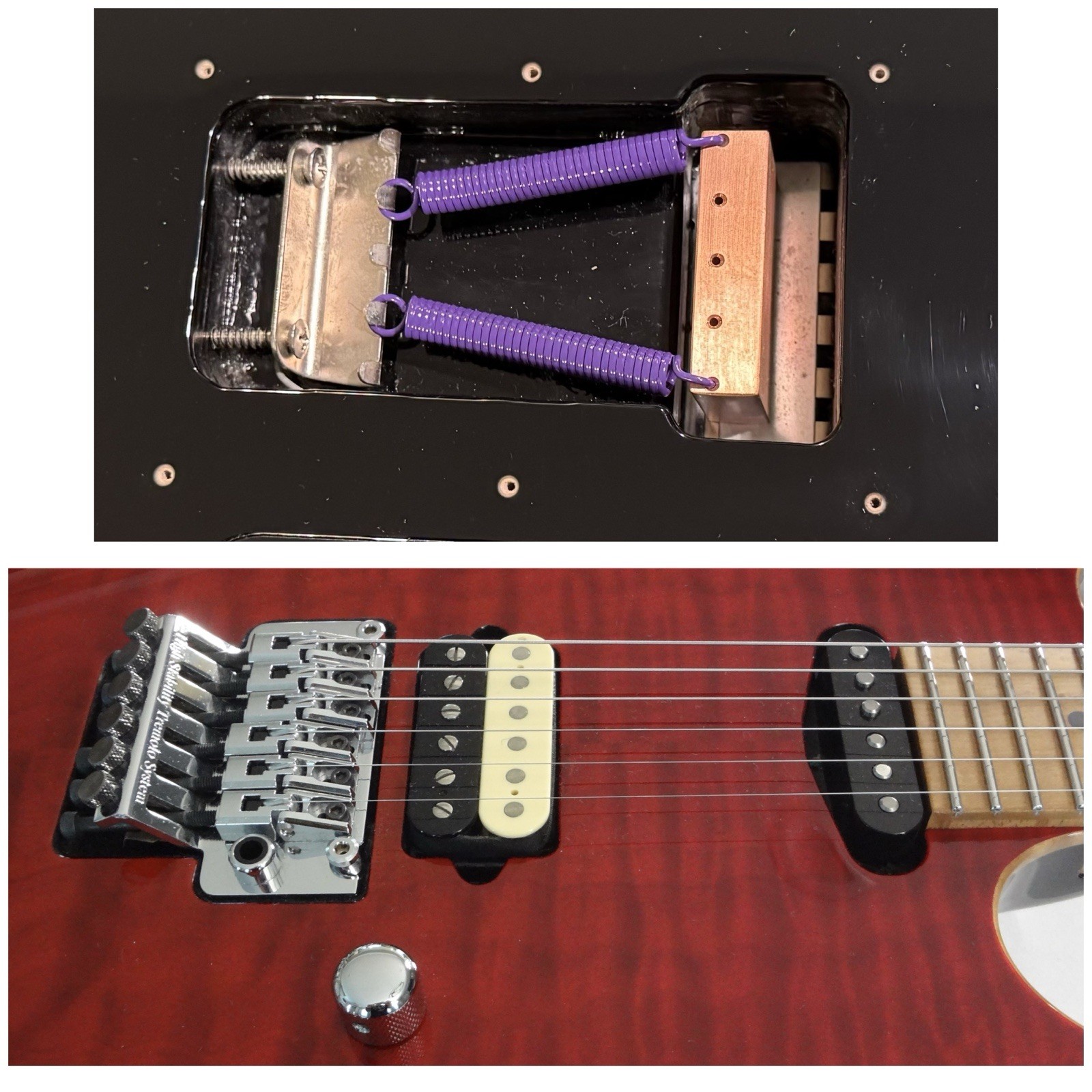 Suhr Modern Trans Red Quilt Maple Top – Roasted Birdseye Neck – Gotoh Floyd Rose