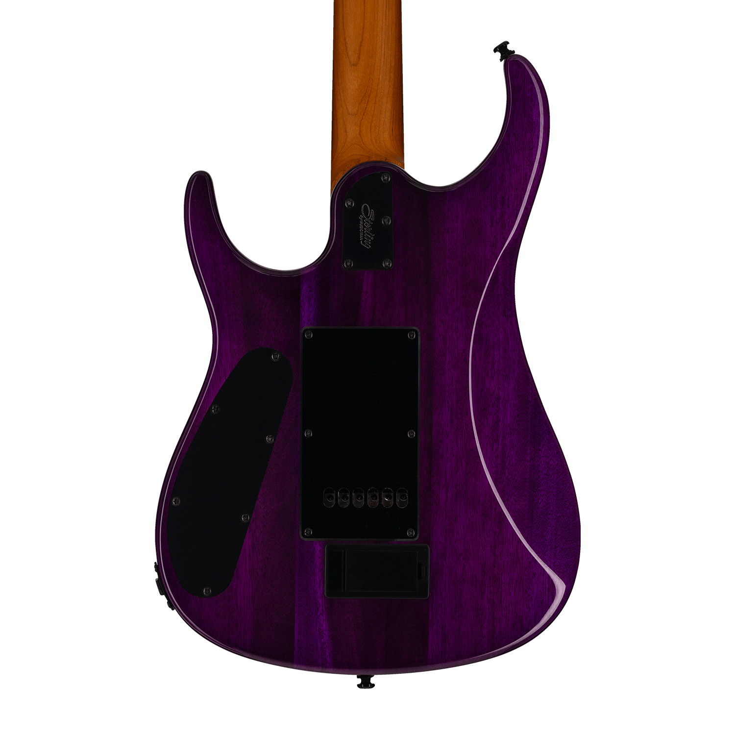Sterling by Music Man JP150 DiMarzio Flame Maple Electric Guitar – Purple Nebula