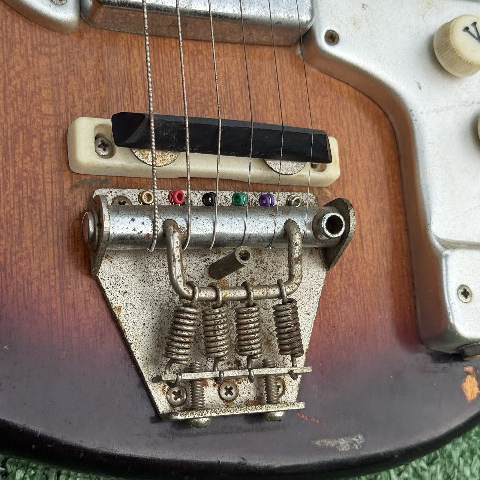 Vintage 1960s Ibanez Model 1860 Electric Guitar Sunburst Mahogany Body Guyatone