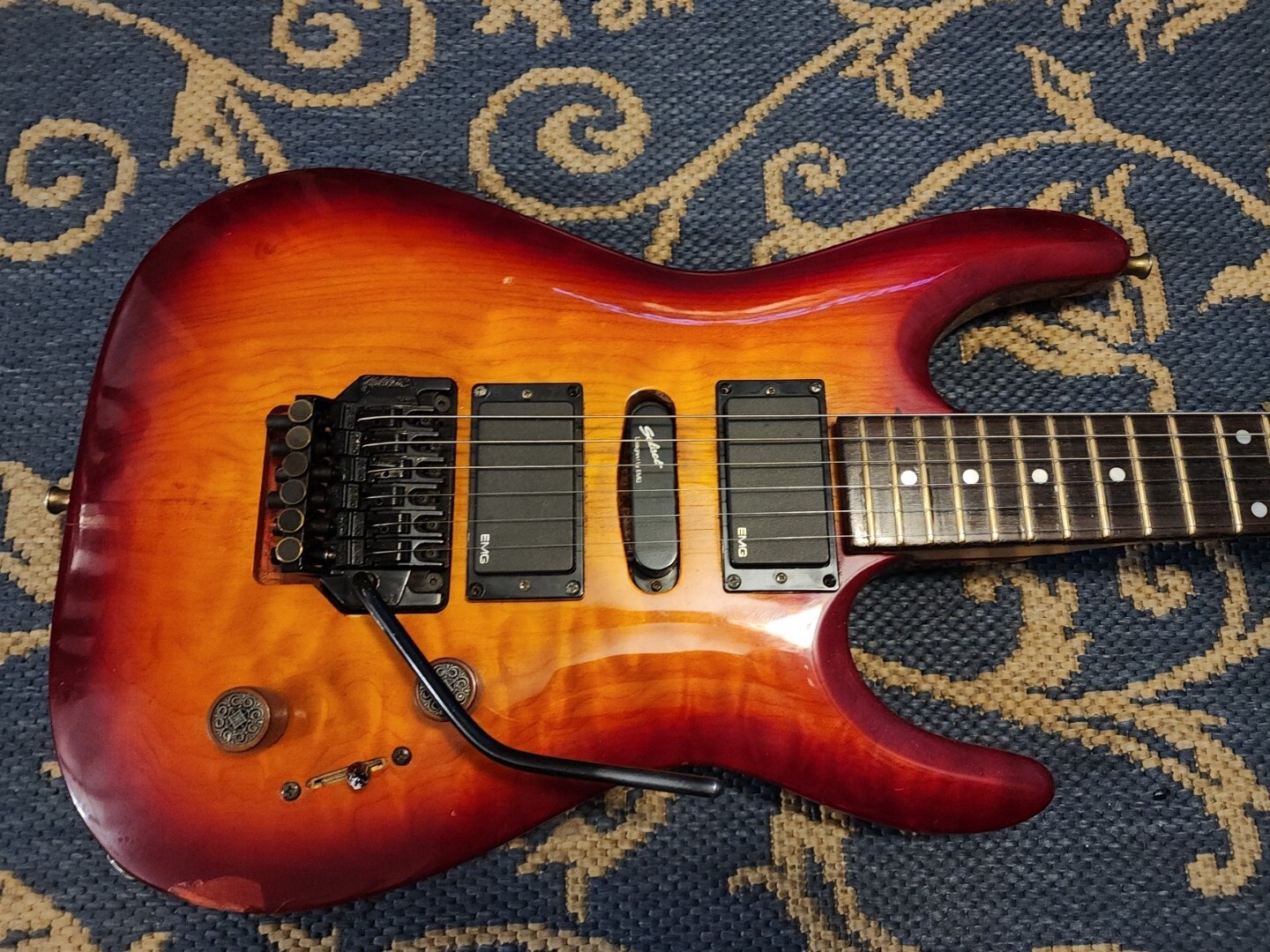 Top End Westone Late 80’s EVO frets. Kahler