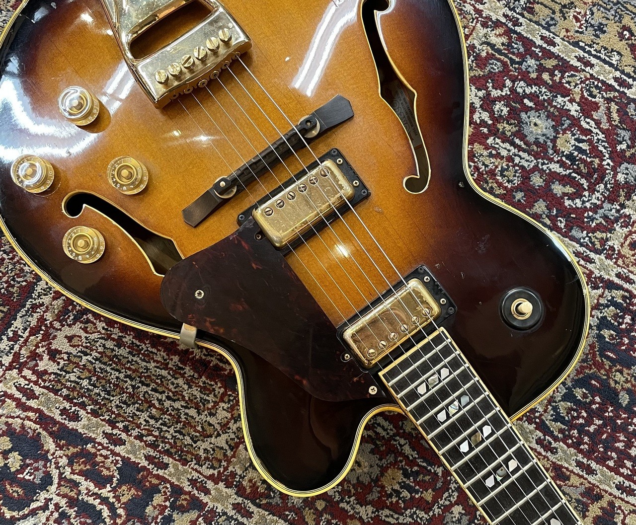Greco SW-1200 Sunburst 1979 Vintage Full-Acoustic Archtop Gig Bag Used