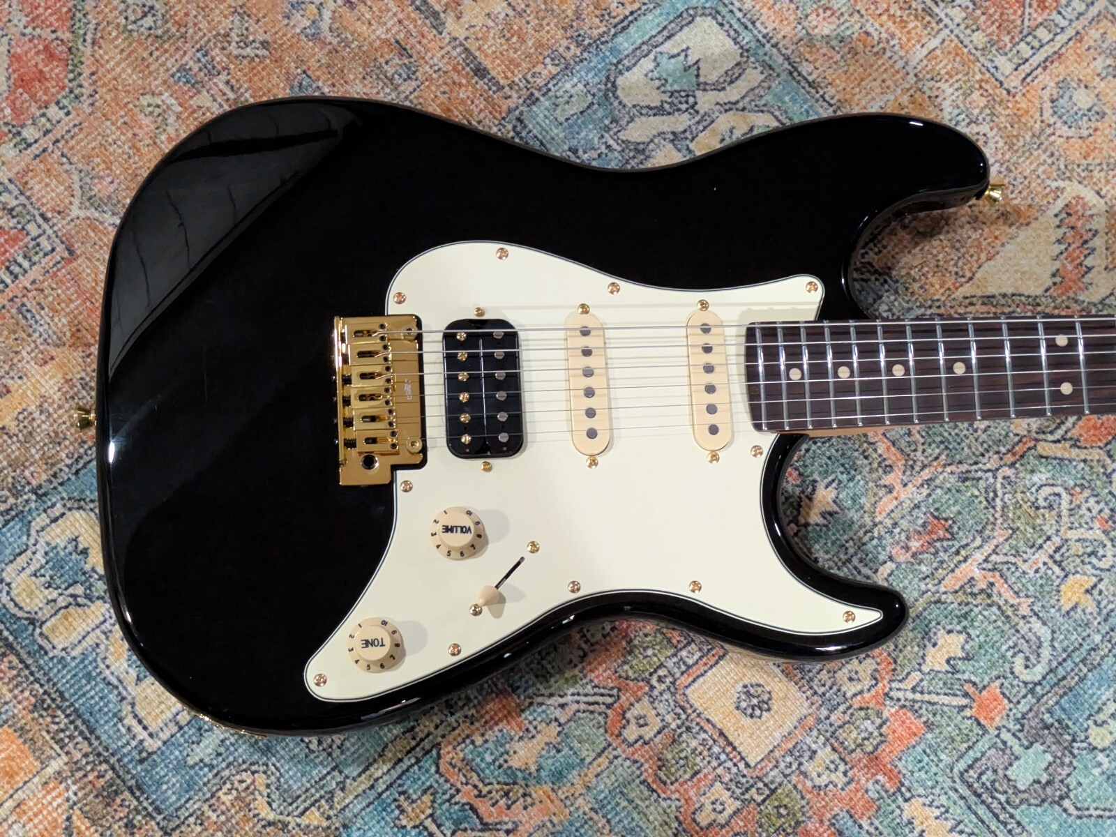 Jet Guitars JET JS480 BKG Limited S-Style B-Stock Roasted Maple Neck/Poplar Body