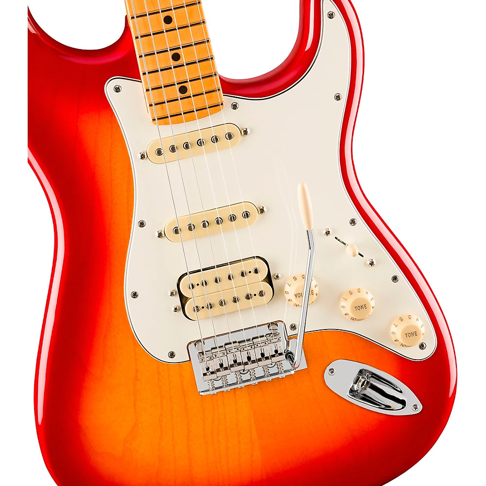 Fender Player II Stratocaster HSS Chambered Ash Body Maple FB Guitar Aged C Brst