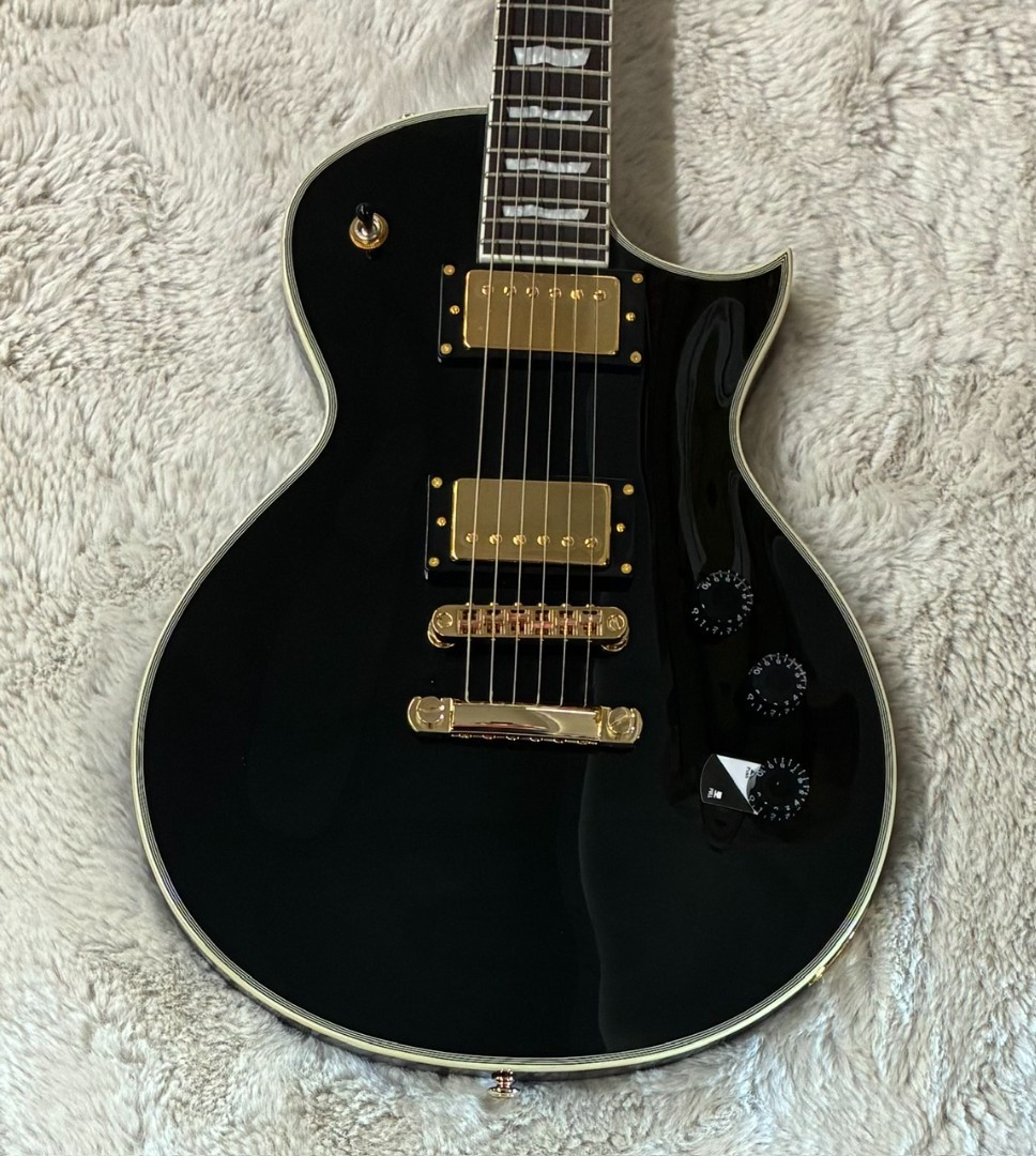 LTD by ESP Model EC-256 Gloss Black Finish Single Cutaway Electric Guitar