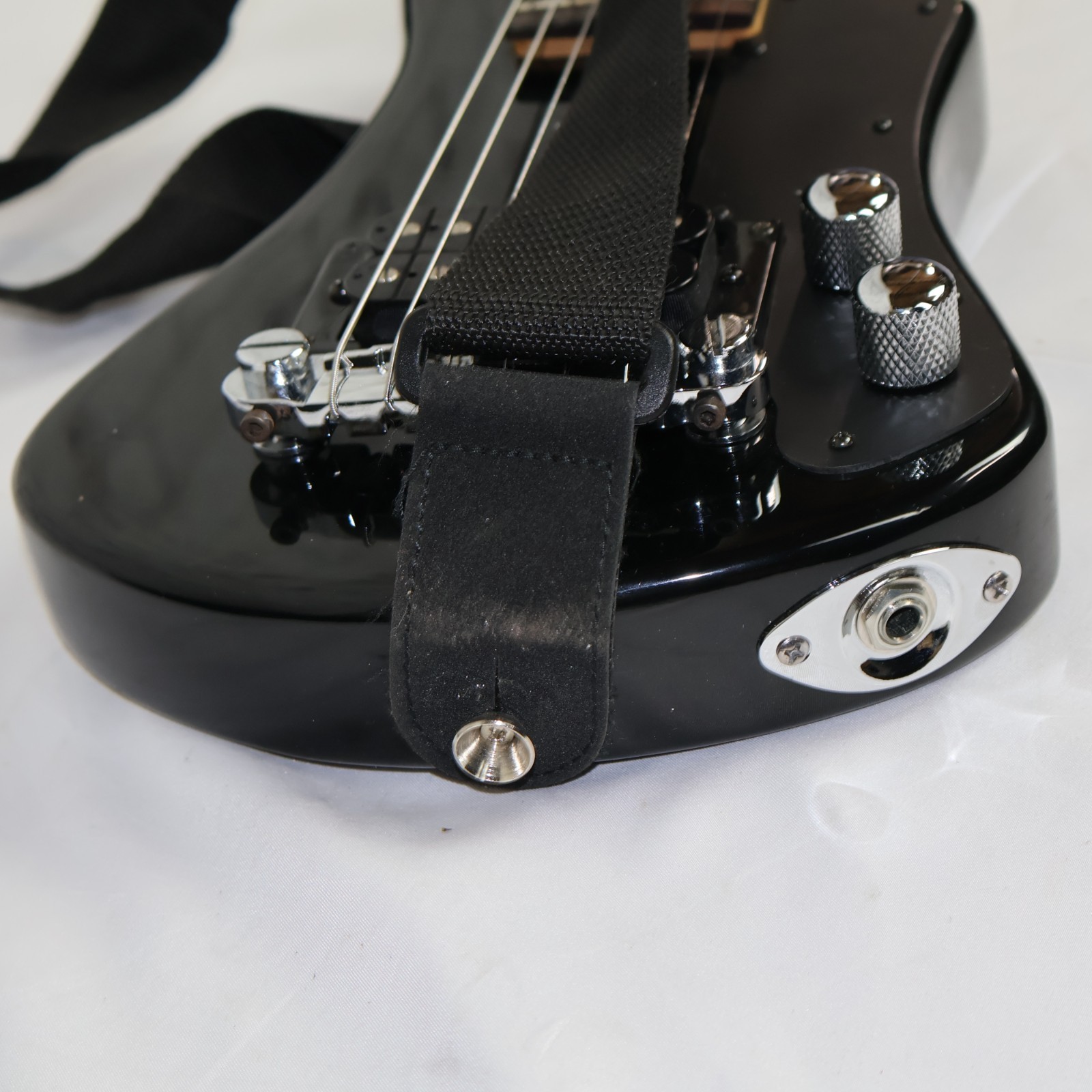 Brownsville Mini Electric Travel Guitar with Strap & Case