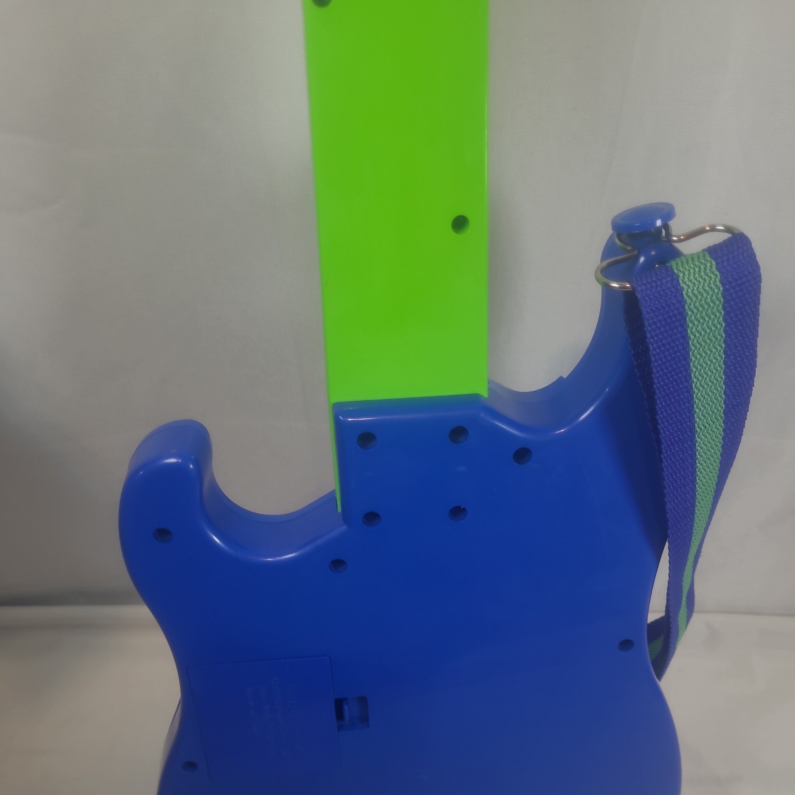 Rockin’ Thunder Remco Electronic Digital Guitar 1989 Blue Green Works Read*