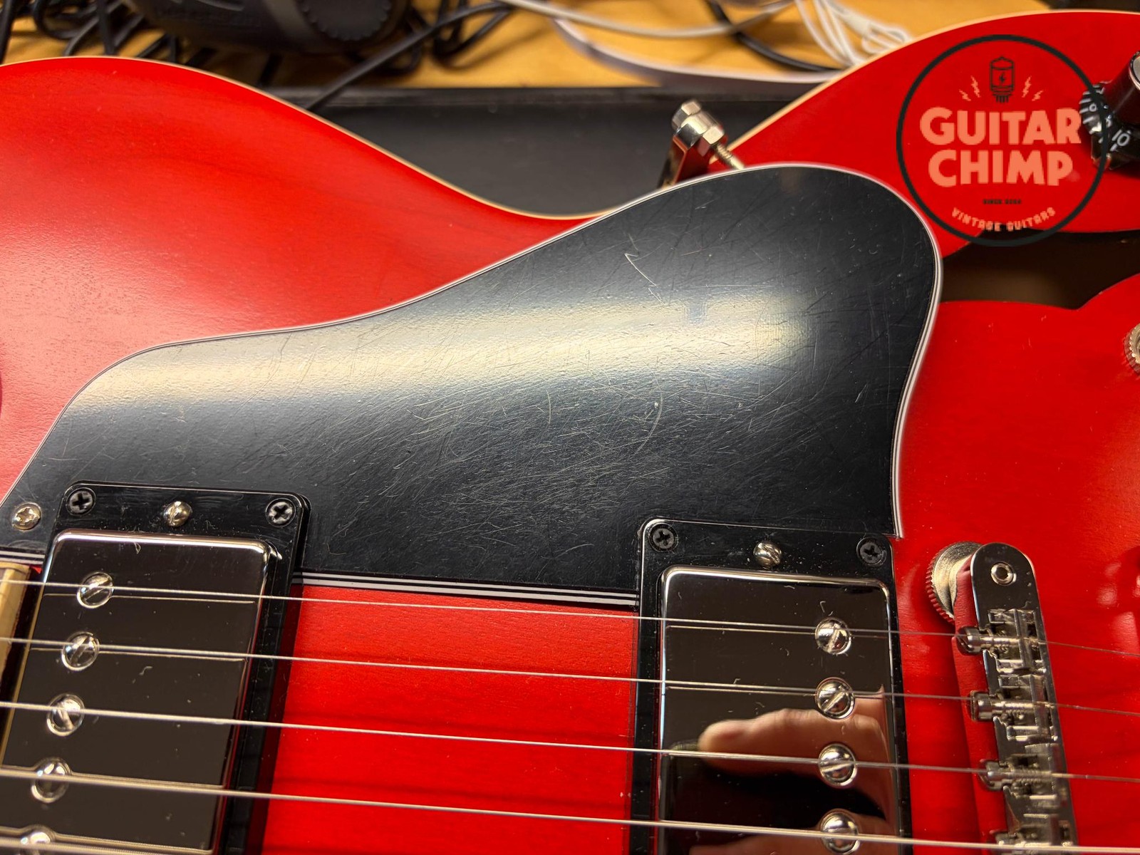 2024 Gibson ES-335 Satin Cherry OHSC Excellent 9.5/10 Rosewood Board 7lb 10oz