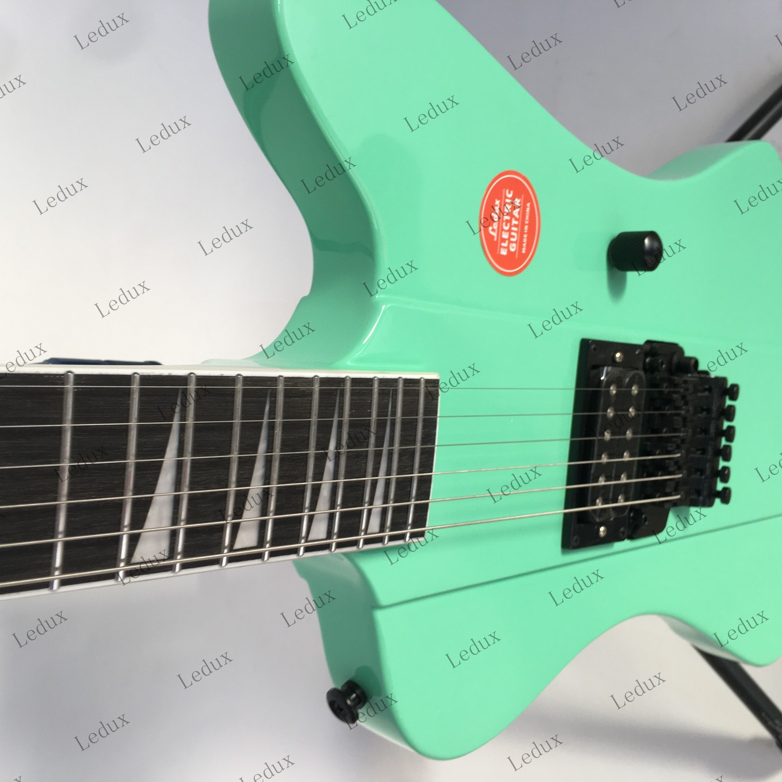 Green Robbin Crosby Electric Guitar open pickup FR Bridge Black part 25.5″