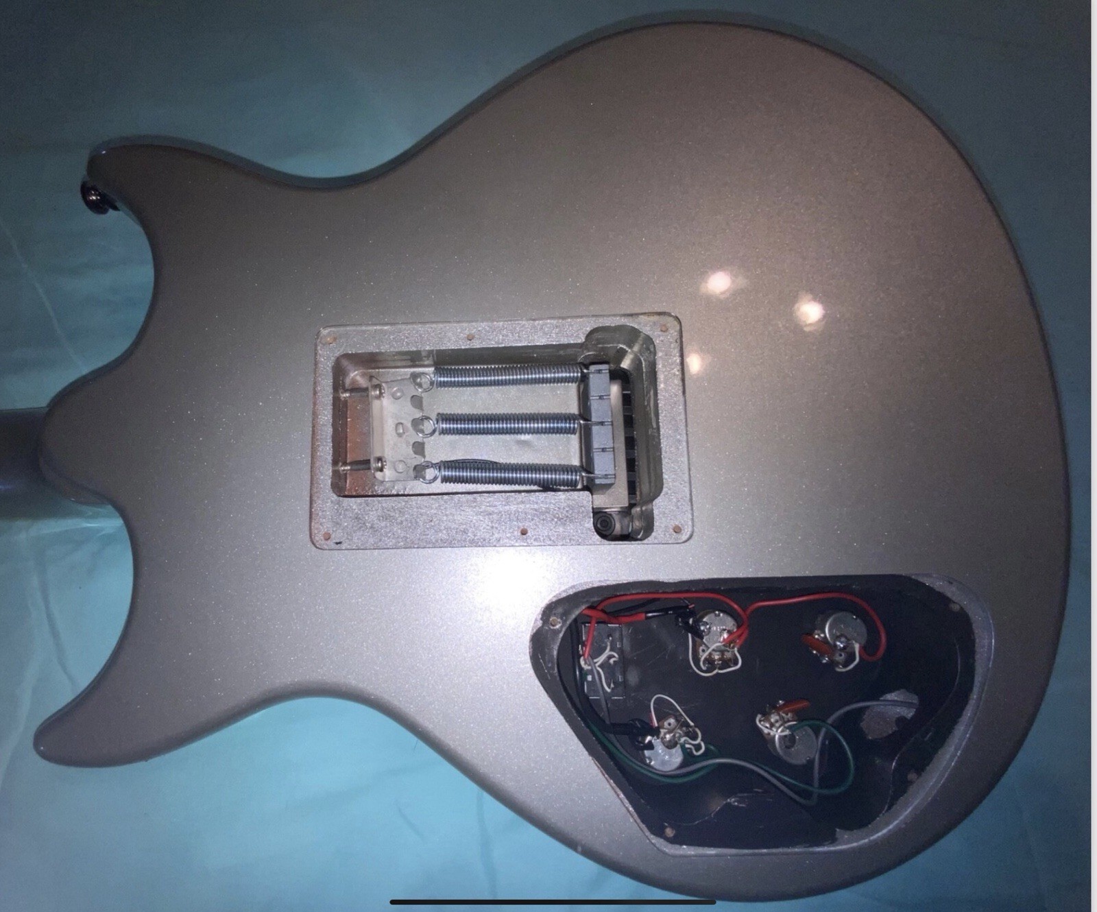 ⚠️ 1 DAY SALE! 2002 Washburn Tabu TB-400 In Pewter! Head Hunter PUs! Rare Model!