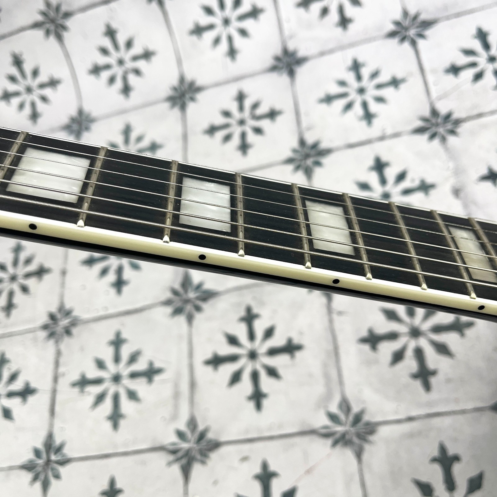 Epiphone “Inspired by Gibson Custom” Les Paul Custom • Ebony • 8.8 lb #0429