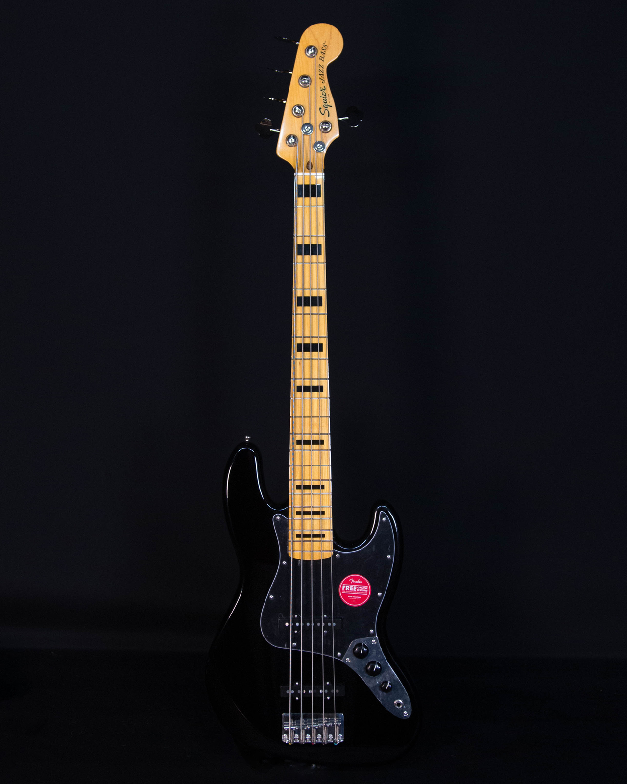 Squier Classic Vibe ’70s Jazz Bass V, Maple FB, Black