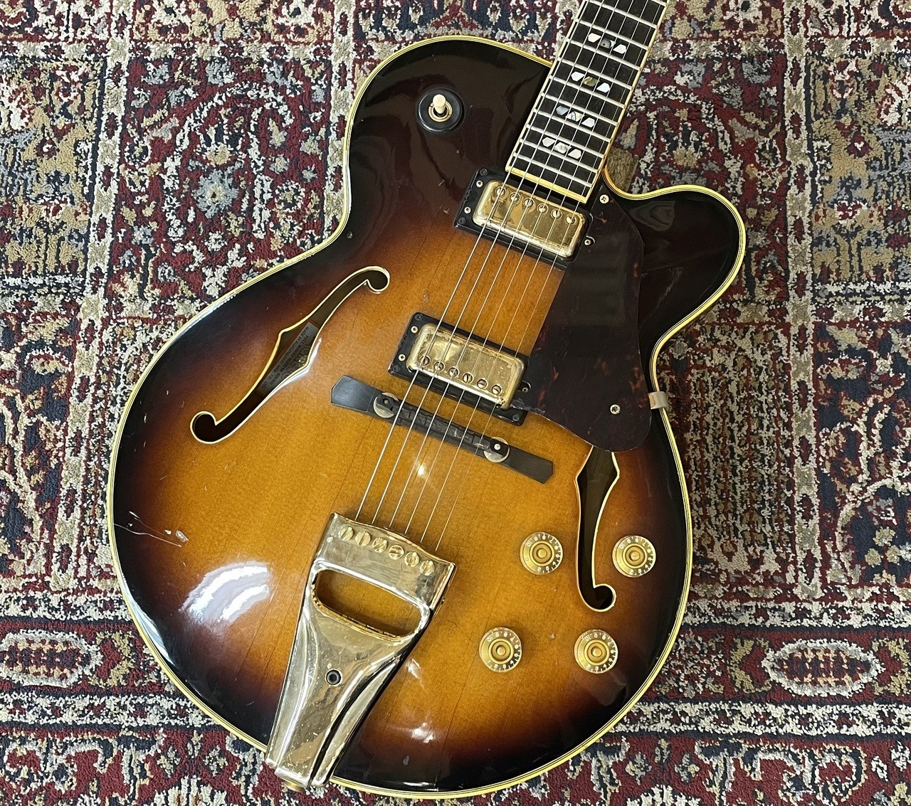 Greco SW-1200 Sunburst 1979 Vintage Full-Acoustic Archtop Gig Bag Used