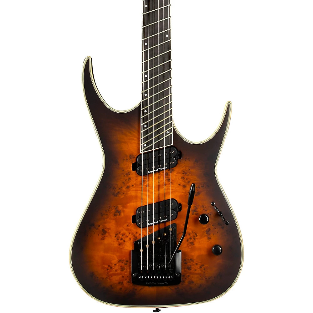 Dean Exile Select Multiscale Kahler Guitar Satin Black Burst 197881433833 RF