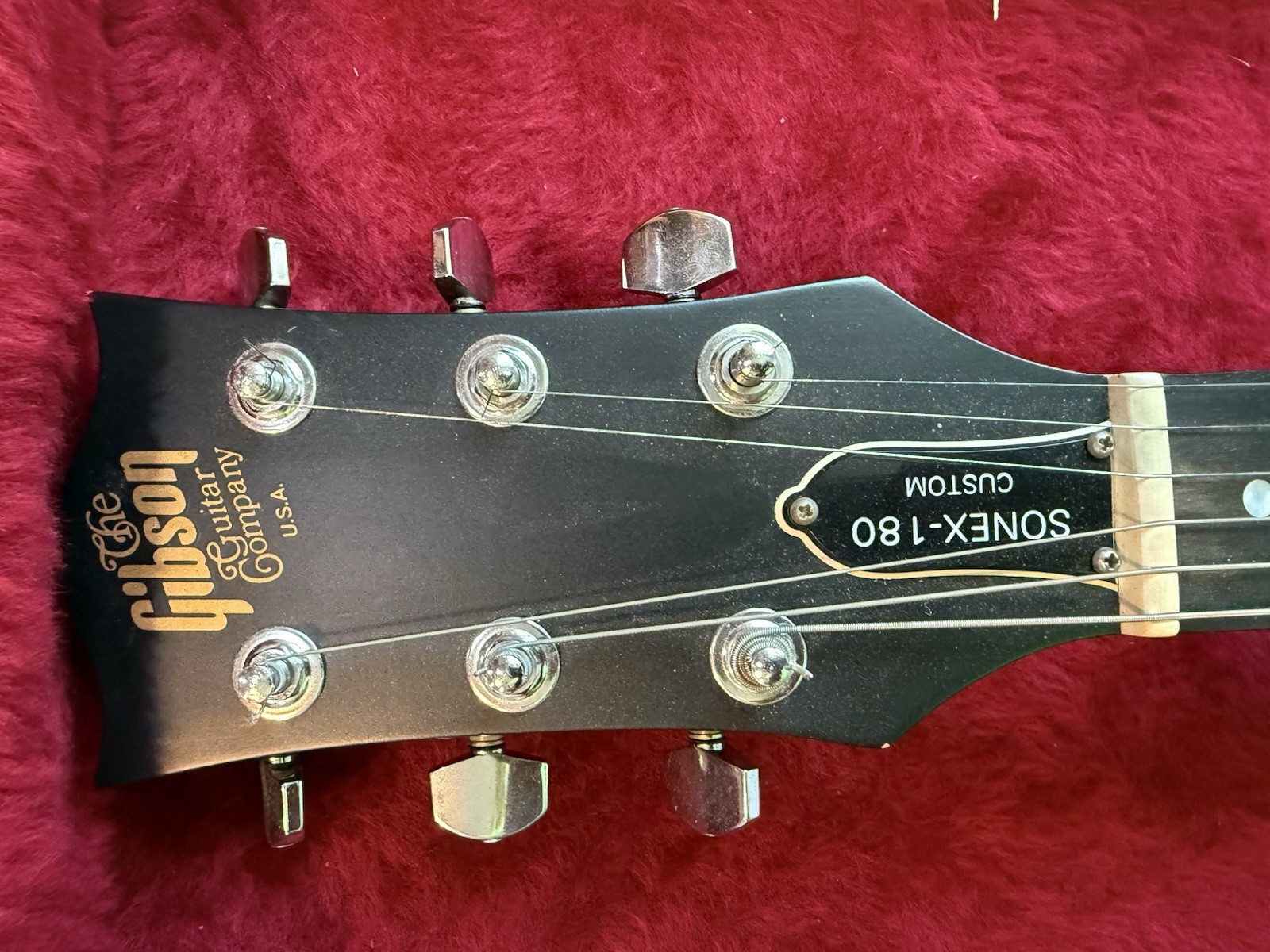 Gibson Sonex 180 Deluxe Metallic Red Vintage Electric Guitar w/ OHSC