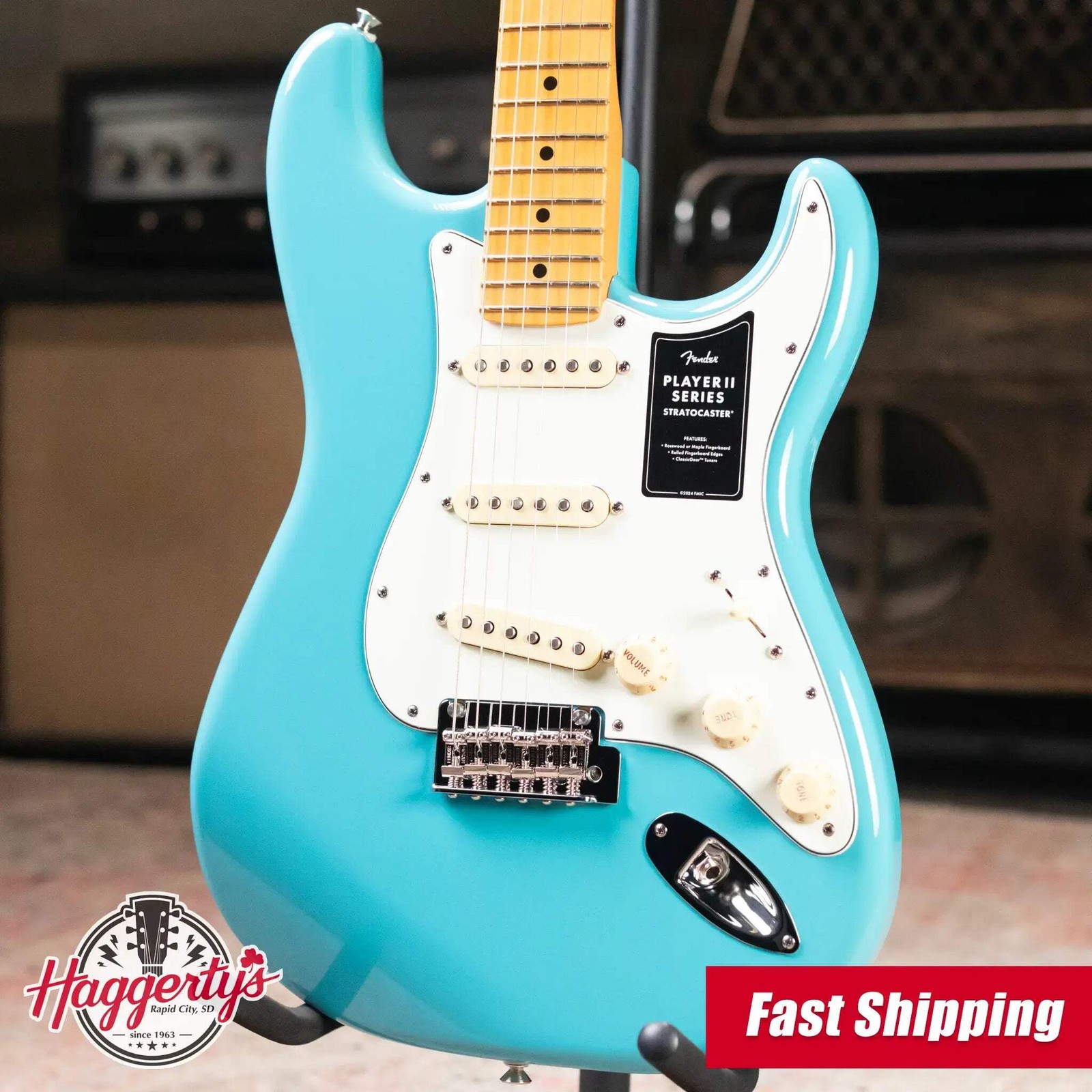Fender Player II Stratocaster Electric Guitar – Aquatone Blue