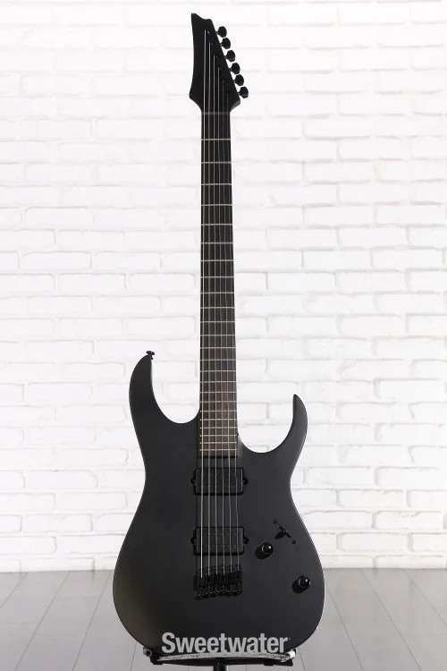 Ibanez Iron Label RGRTBB21 Baritone Electric Guitar – Black Flat