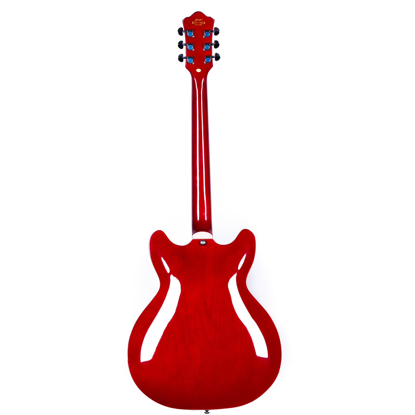 GROTE Jazz Left-Handed Electric Guitar Semi-Hollow Body Trapeze 4