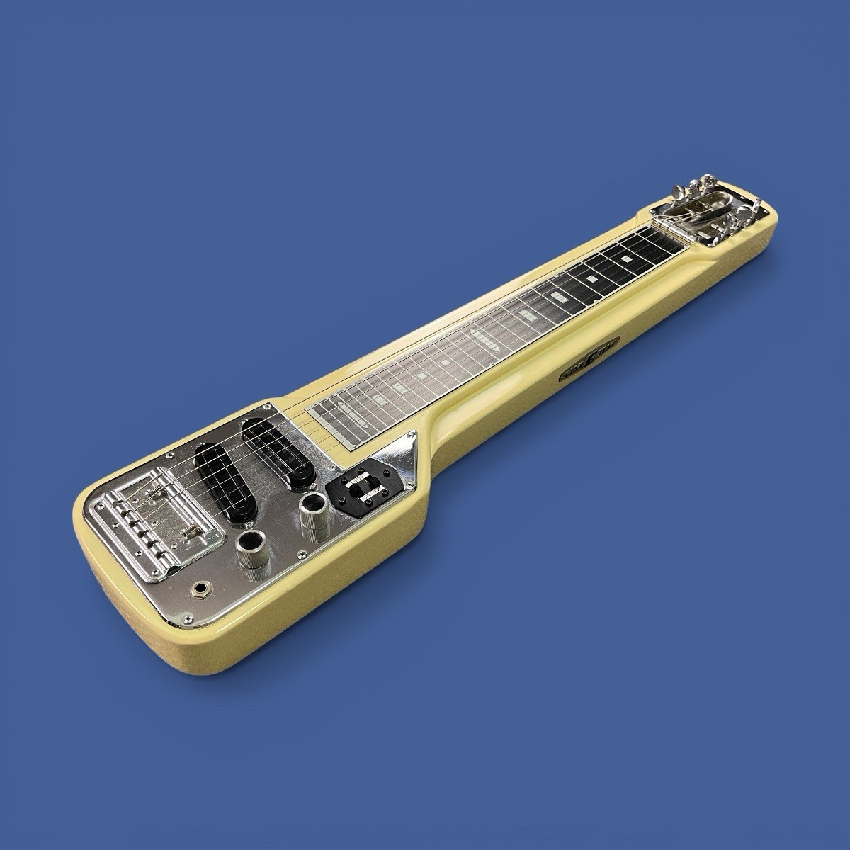 1960s Guyatone HG-92 Double Pickup Lap Steel MIJ Aged Ivory with Soft Case