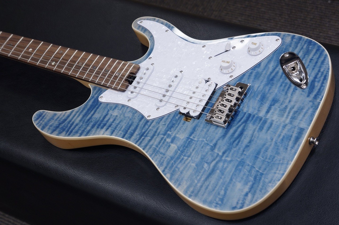 Aria pro ii 714-Ae200 Lrbl Lorelei Blue Stratotype SSH Electric Guitar