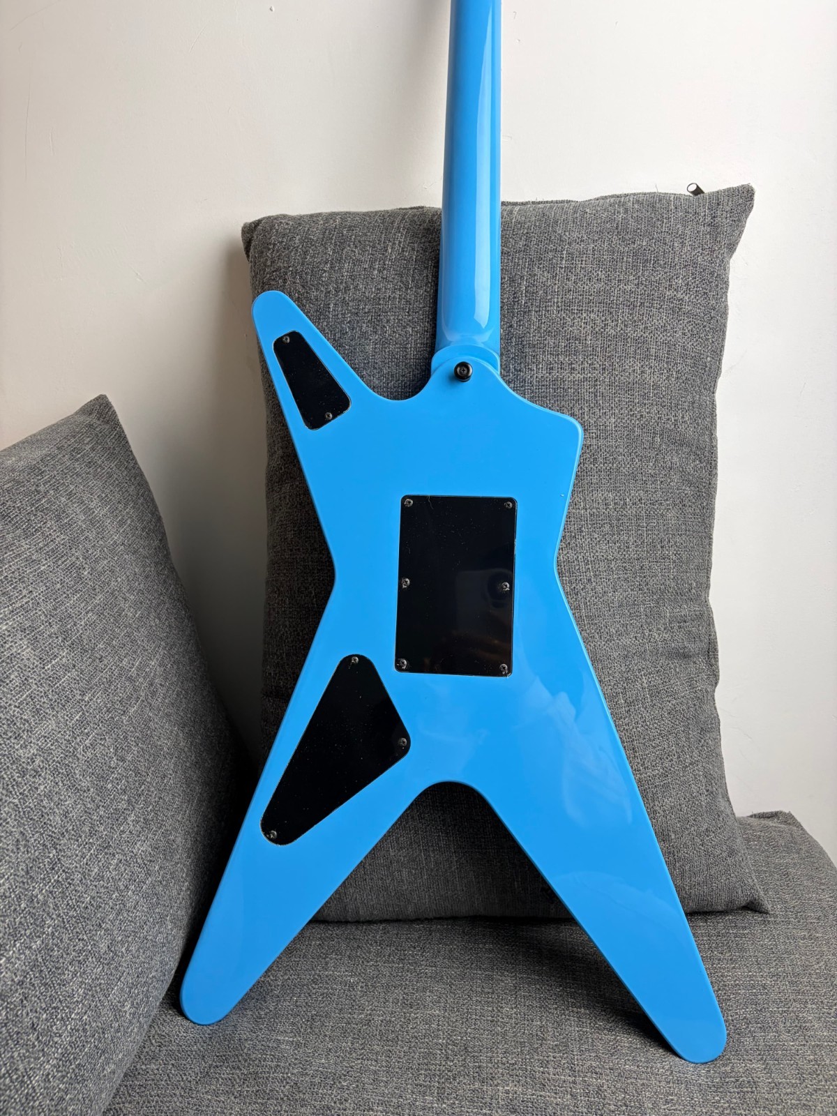 Dimebag Darrel ML Electric Guitar Floydrose vibrato Blue Lightning Veneer