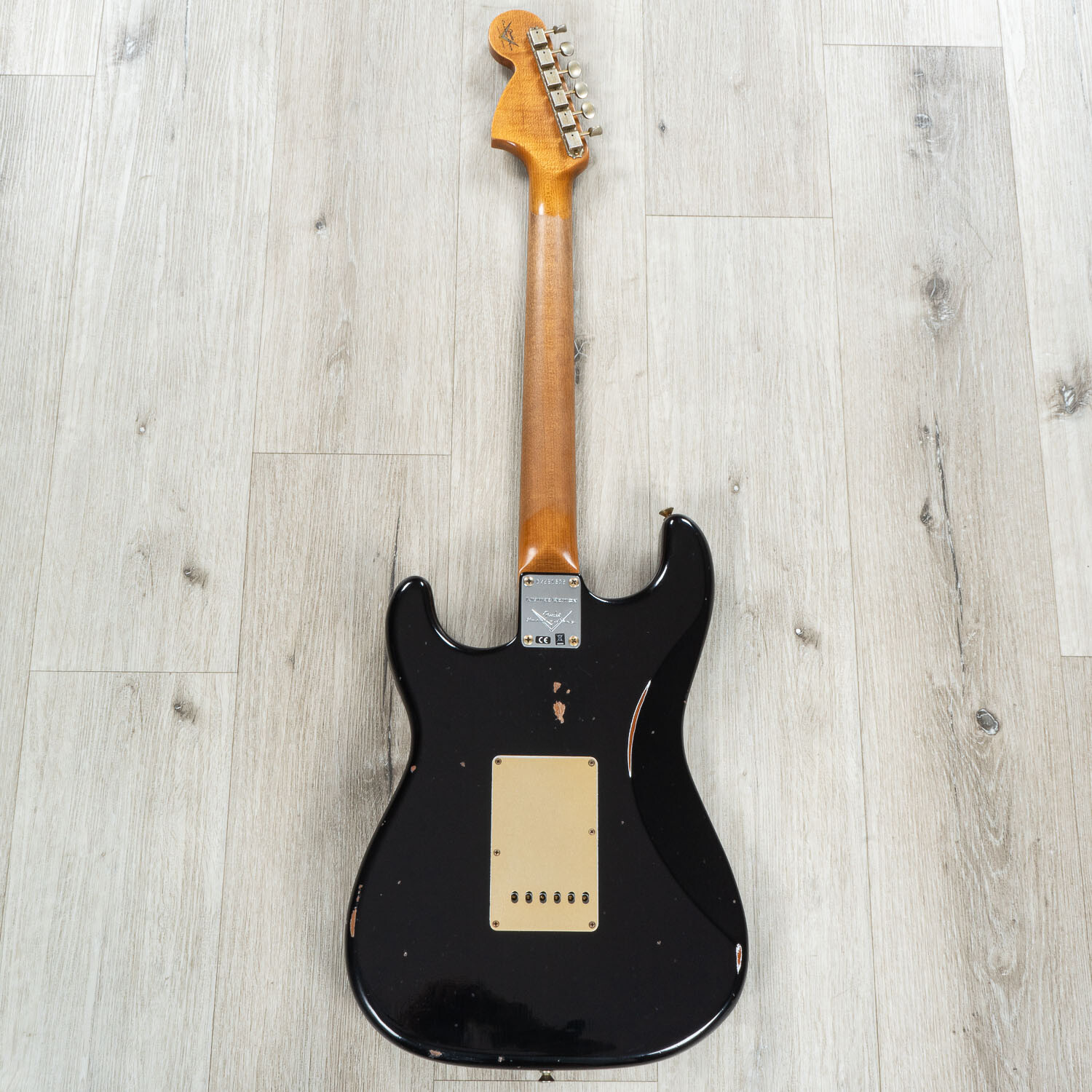 Fender Custom Shop LTD Roasted “Big Head” Stratocaster Relic Guitar, Aged Black