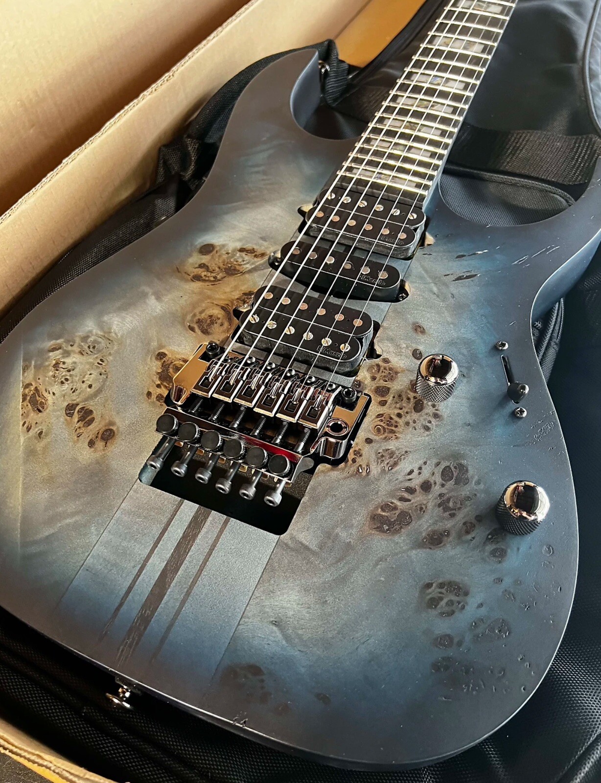 Ibanez RGT1270PB-CTF Premium 6 String Guitar – Cosmic Blue Starburst Flat