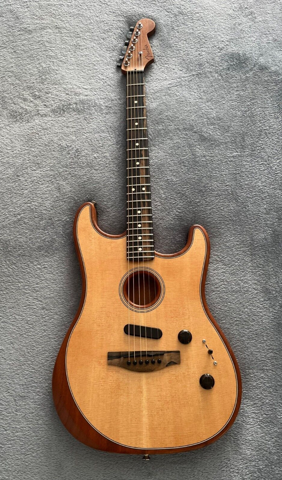 Fender American Acoustasonic Stratocaster Acoustic Electric, Natural – Used