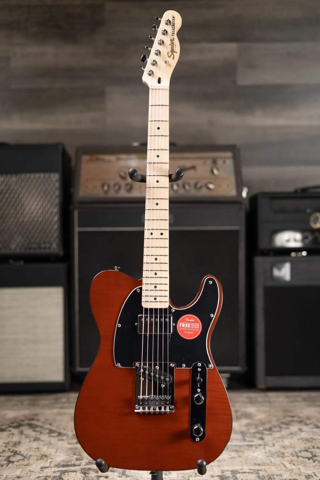 Squier Affinity Series Telecaster FMT SH Electric Guitar – Mocha