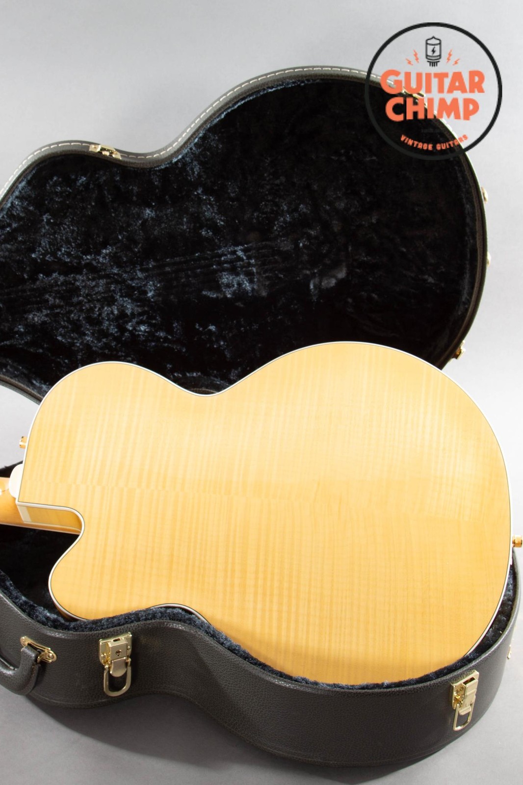 2014 Gretsch G6120AM Chet Atkins Hollow Body Amber Flame Filter’Tron Bigsby OHSC
