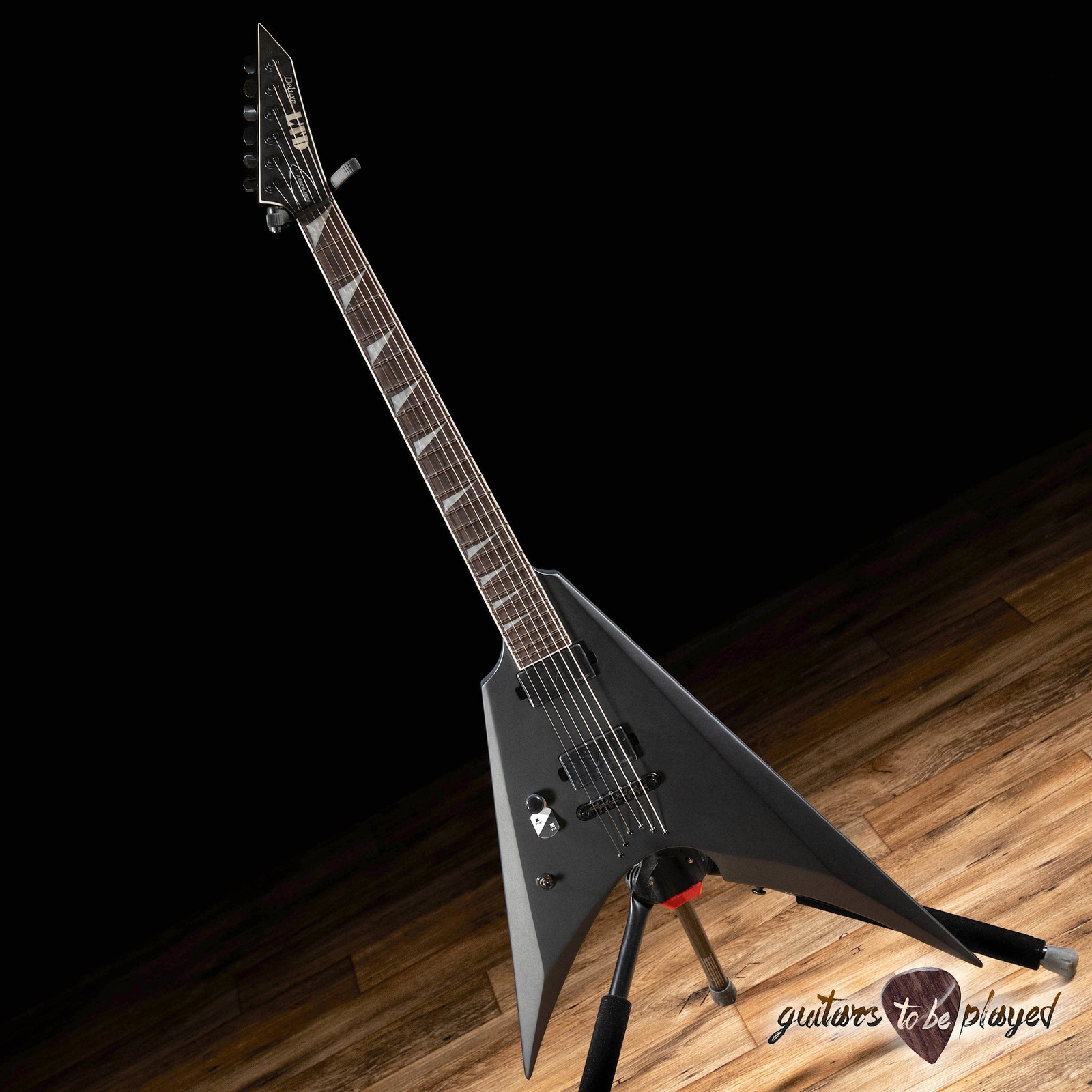 ESP LTD ARROW-1000NT LH Left-Handed Guitar – Charcoal Metallic Satin