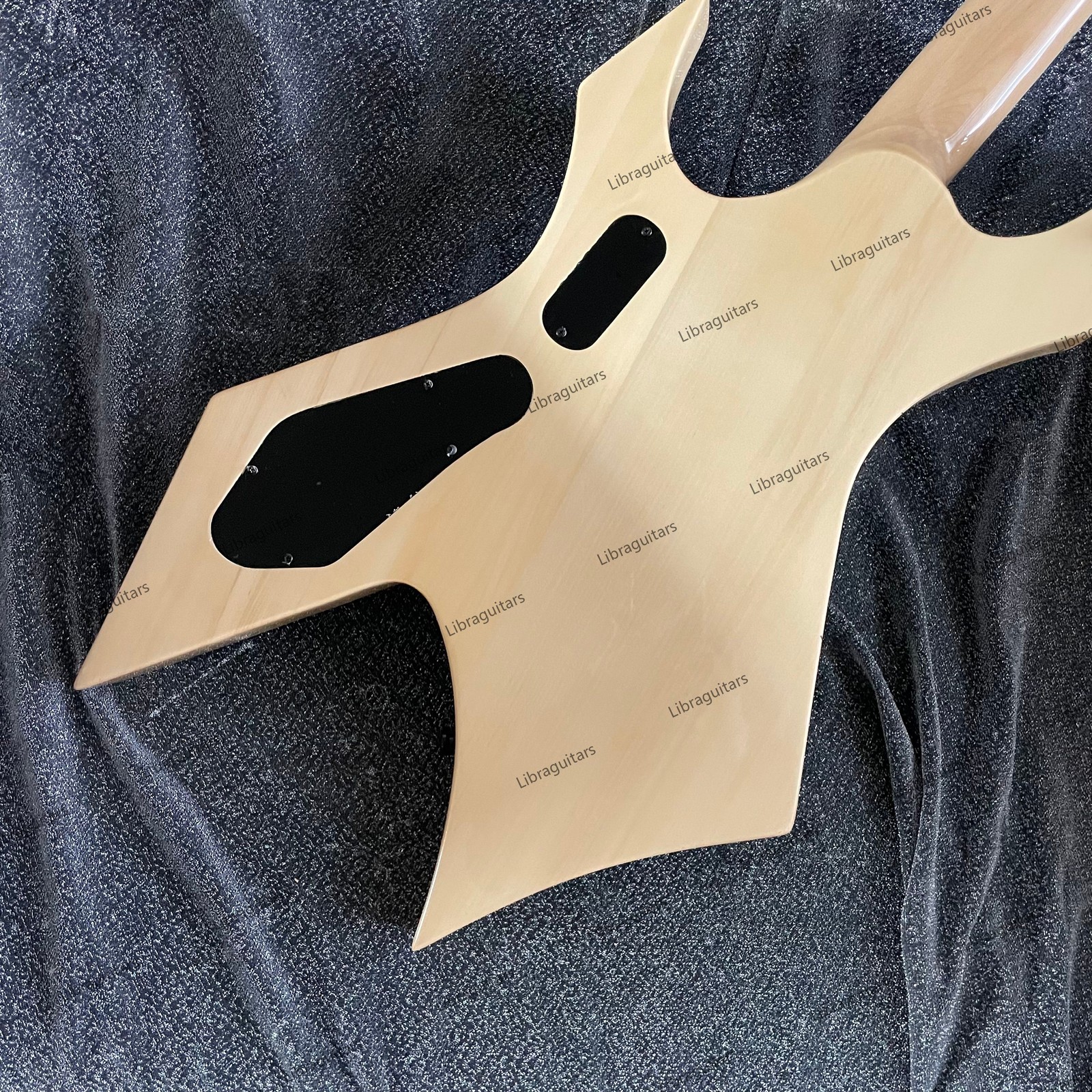 Electric Guitar Bone Nut Stainless Rounded Fret Edge Spalted Maple Top Veneer