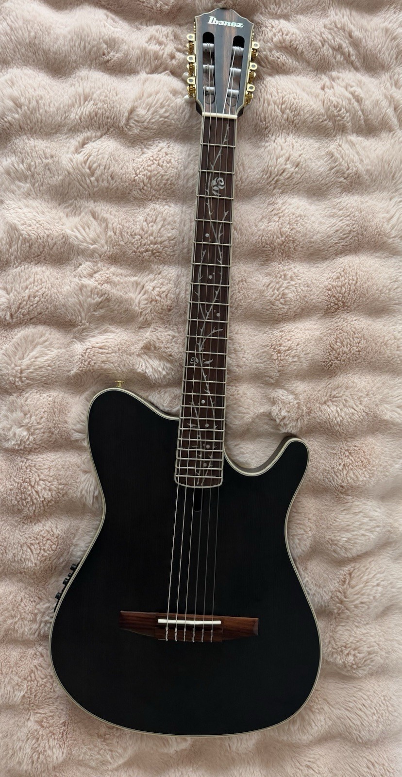 Ibanez TOD10N Tim Henson Signature Nylon-string Acoustic-electric Guitar – Black
