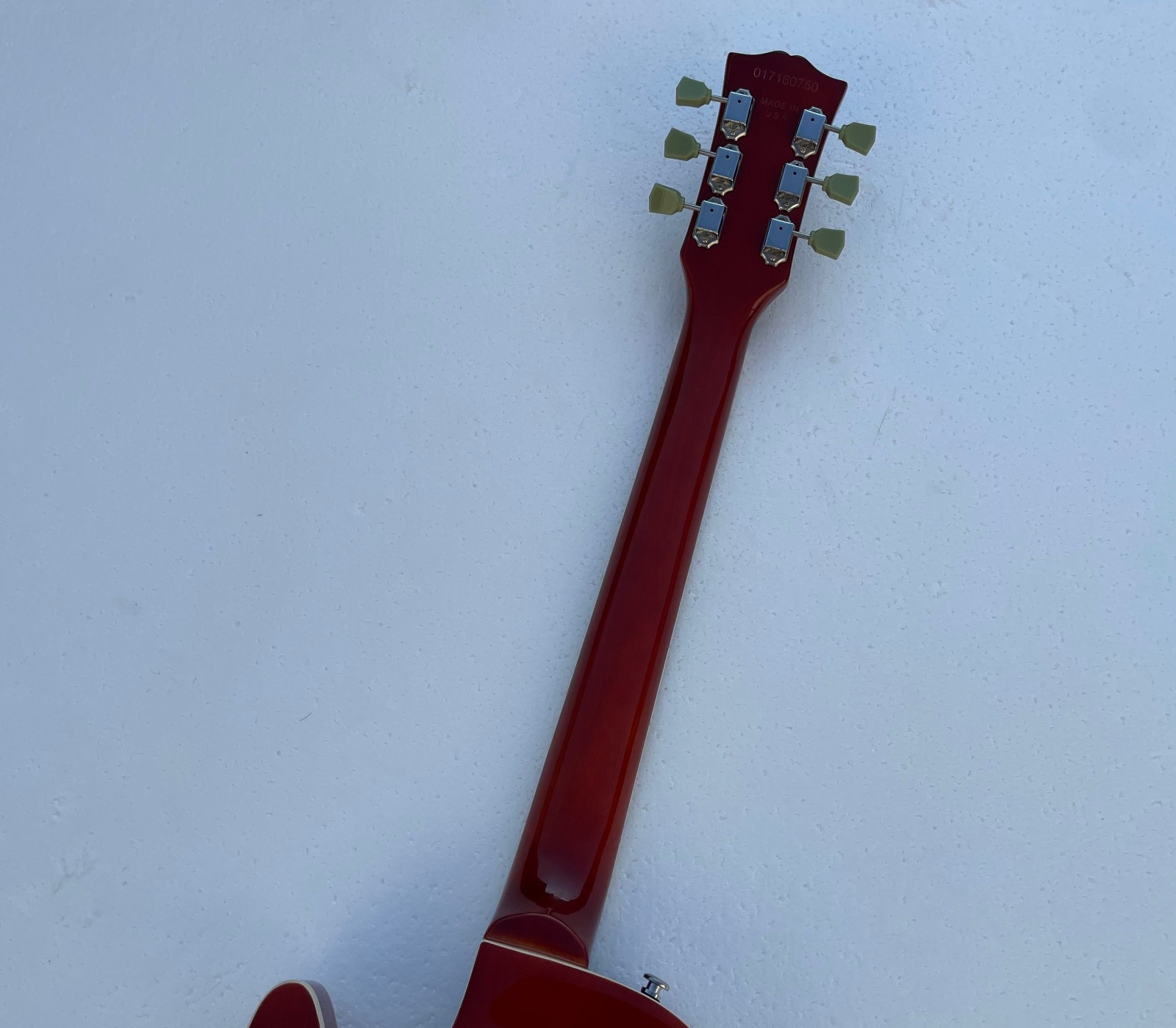 6 String Electric Guitar Semi Hollowbody Glossy Finish Bone Nut Bsby Tremolo
