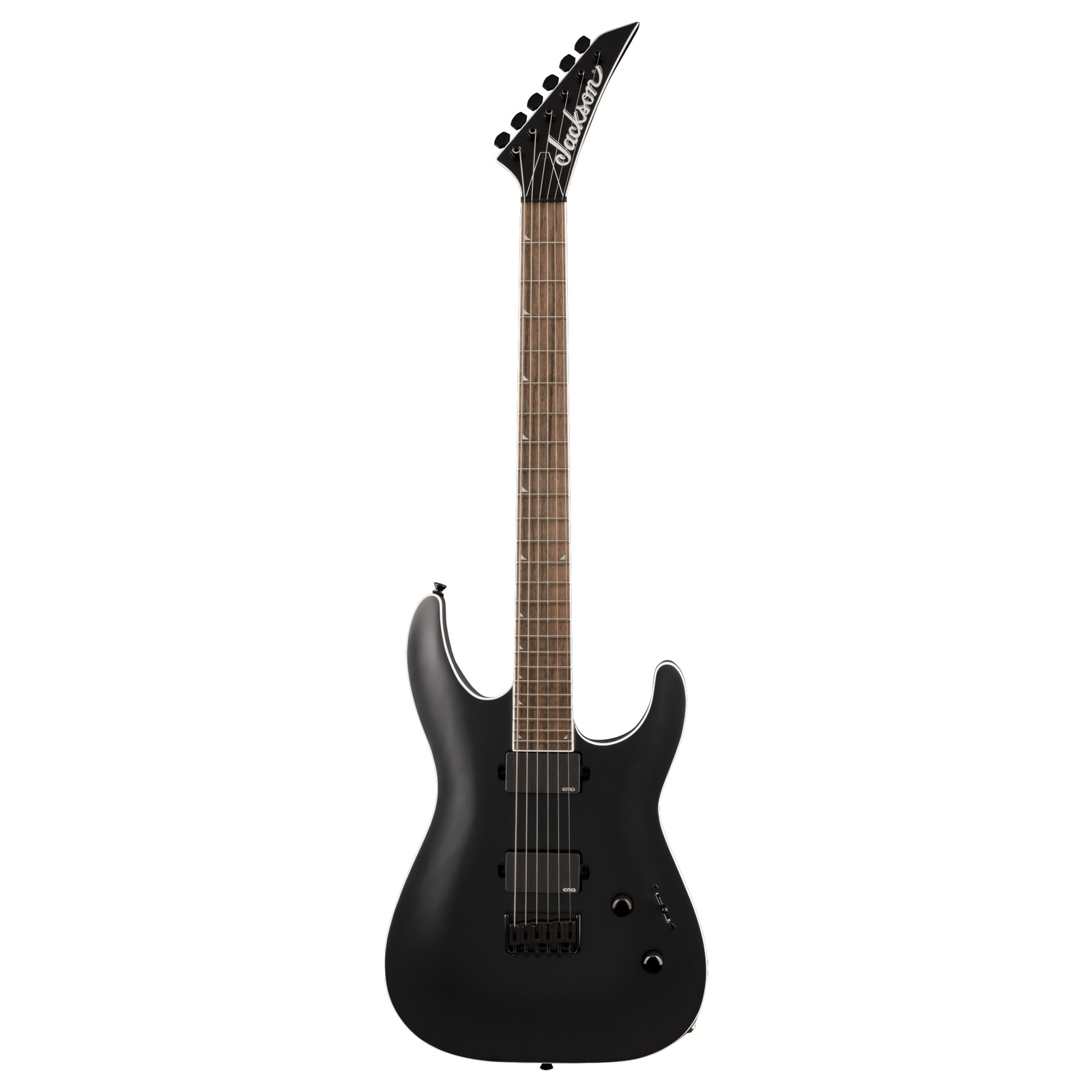 Used Jackson X Series Soloist SLA6 DX Baritone – Satin Black w/ Laurel FB