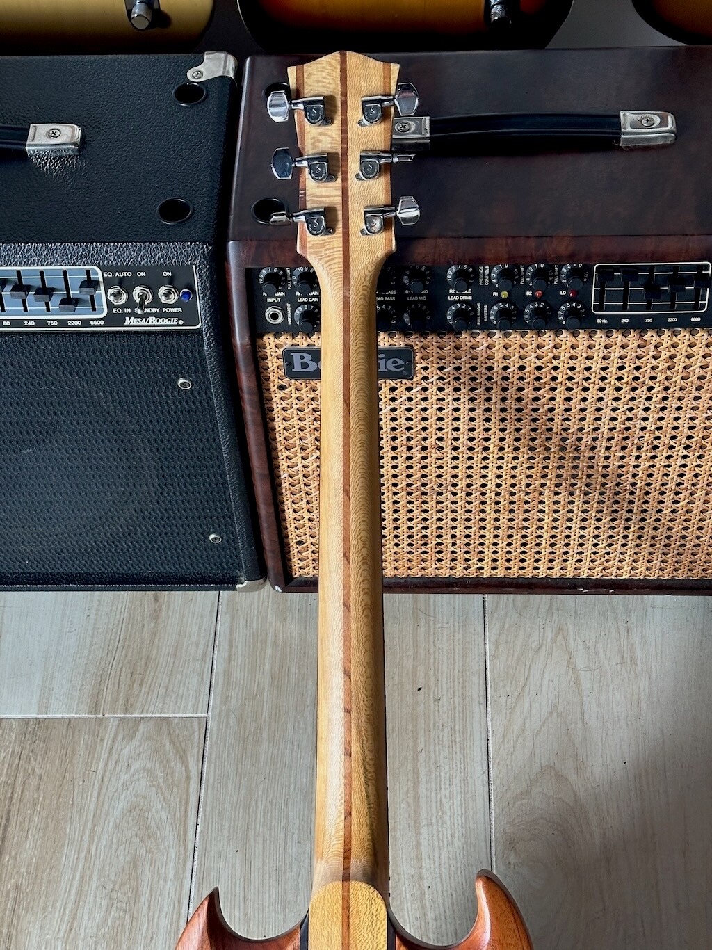 2000’s Antoniotsai SG type Guitar hand made w/70’s DiMarzio PAF’s 1 of a kind !