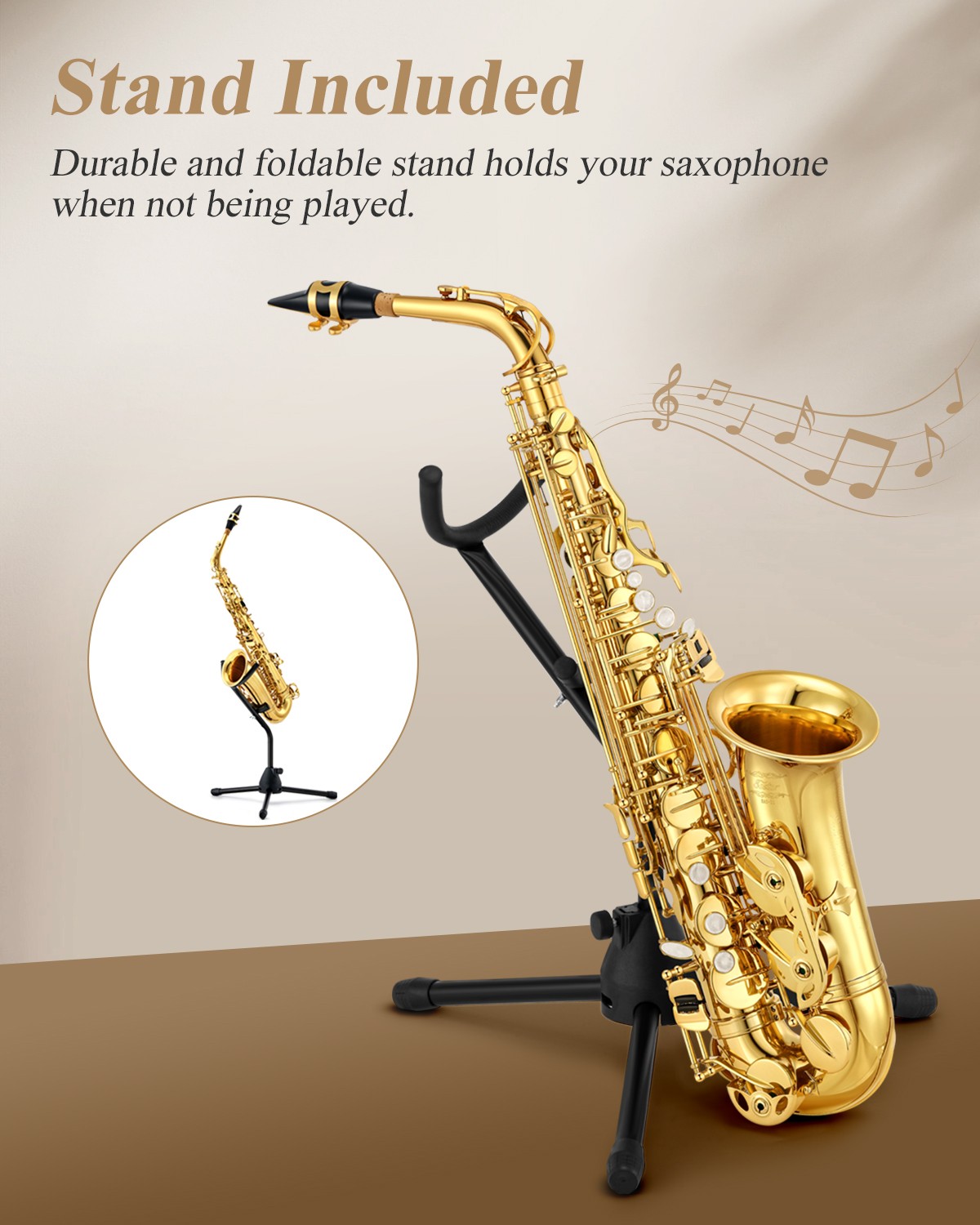 🎷 Eastar AS-Ⅱ Alto Saxophone E Flat Sax + Case Mouthpiece Reeds Stand For Sale