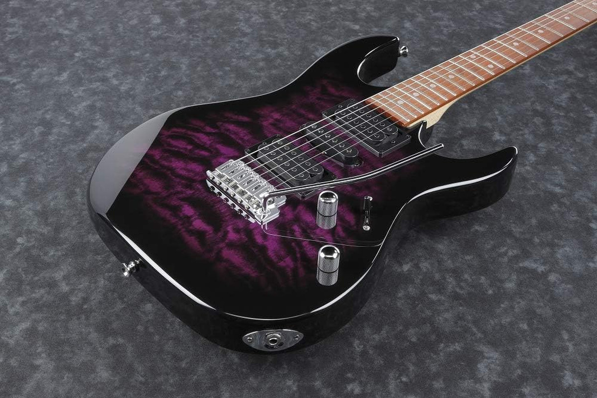 Ibanez Electric Guitar Gio GRX70QA Transparent Violet Sunburst Maple Neck